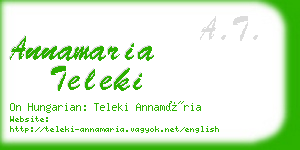 annamaria teleki business card